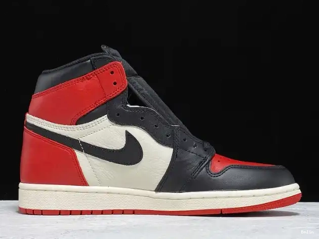 Bmlin High OG 555088-610 Jordan Air Bred 1 Retro Toe 0608